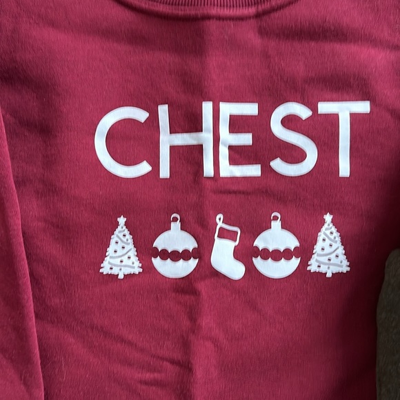 Men’s & women’s ugly sweater set. Chest & Nuts. Men’s xl women’s m - Picture 2 of 5